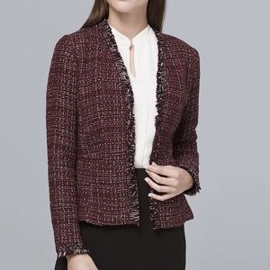 White House Black Market Peplum-detail sweater jot